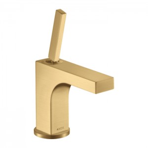 Axor Citterio Смеситель для раковины 90, на 1 отв., с донным клапаном, цвет: шлифованное золото