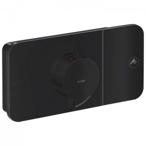 Axor One Смеситель для душа, термостат, на 1 источник, встраиваемый, внешняя часть, цвет: черный матовый