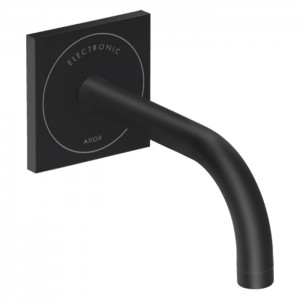 Axor Uno² Смеситель для раковины, встраиваемый, электронный, излив: 16.5см., цвет: черный матовый