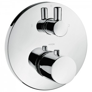 Axor Uno Смеситель для душа, встраиваемый, термостат , 2 потребителя, внешняя часть, цвет: хром