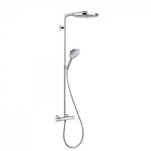 Hansgrohe Raindance Select S 240 Showerpipe Душевая система, с верхним душем Ø30см., ручным дешем, и термостатическим смесителем, цвет: хром Hansgrohe Raindance Select S 240 Showerpipe Душевая система, с верхним душем Ø30см., ручным дешем, и термостатическим смесителем, цвет: хром