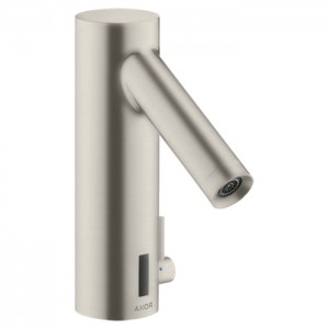 Axor Starck Cмеситель для раковины, на 1 отв., электроный, питание от сети 230V, с регулировкой температуры, цвет: сталь