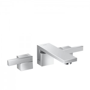 Axor Edge Смеситель для раковины, на 3 отв., с донным клапаном push/open, излив 190мм, цвет: хром