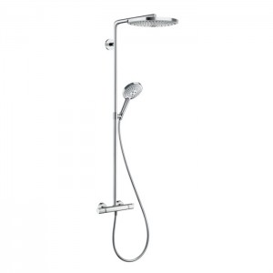Hansgrohe Raindance Select E 300 Showerpipe Душевая система, с верхним душем Ø30см., ручным дешем, и термостатическим смесителем, цвет: хром Hansgrohe Raindance Select E 300 Showerpipe Душевая система, с верхним душем Ø30см., ручным дешем, и термостатическим смесителем, цвет: хром