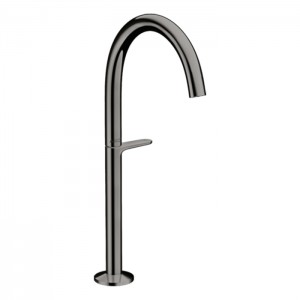 Axor One Смеситель для раковины Sel 260, на 1 отв., высокий, с донным клапаном Push-Open, цвет: полированный черный хром