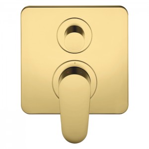 Axor Citterio M Смеситель для ванны, встраиваемый, с переключателем на 2 потока, цвет: полированное золото