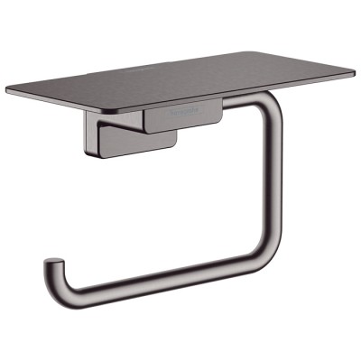 Hansgrohe AddStoris Держатель т/б с полкой, цвет: шлифованный черный хром
