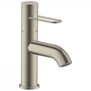 Axor Uno Смеситель для раковины 70, на 1 отв., излив: 111мм, с незапираемым донным клапаном, цвет: шлифованный никель