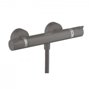 Hansgrohe Ecostat Термостат для душа Comfort, внешнего монтажа, цвет: шлифованое черный хром Hansgrohe Ecostat Термостат для душа Comfort, внешнего монтажа, цвет: шлифованое черный хром