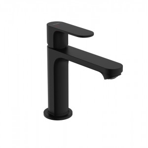 Hansgrohe Rebris S Смеситель для раковины 110, с д/клапаном, цвет: матовый черный Hansgrohe Rebris S Смеситель для раковины 110, с д/клапаном, цвет: матовый черный
