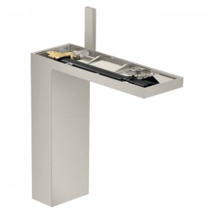 Axor MyEdition Смеситель для раковины 230, на 1 отв., без панели, цвет: сталь