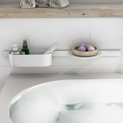 Hansgrohe WallStoris Полочка подвесная, цвет: белый матовый